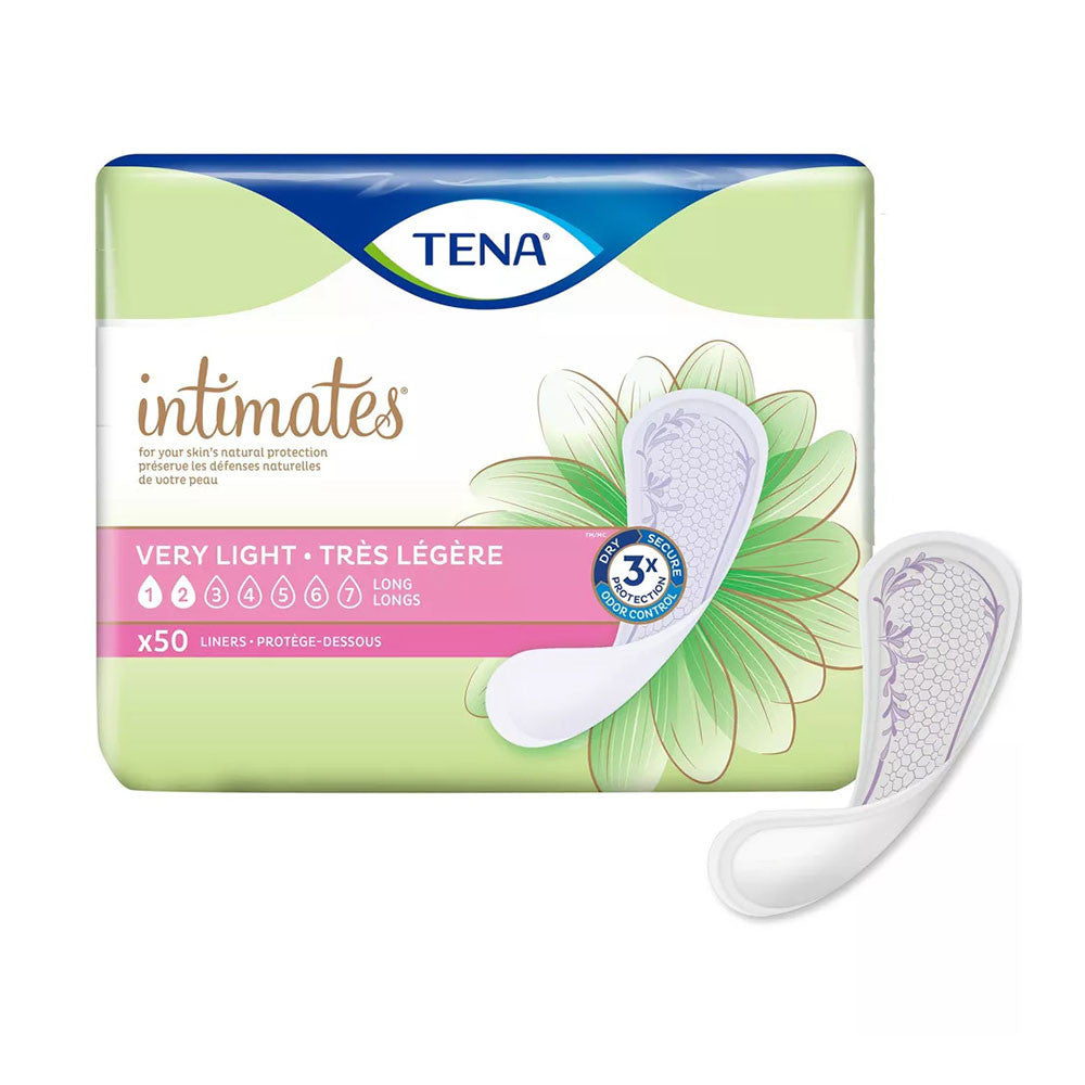 Tena Intimates Liners Very Light And Long, 50 Ea